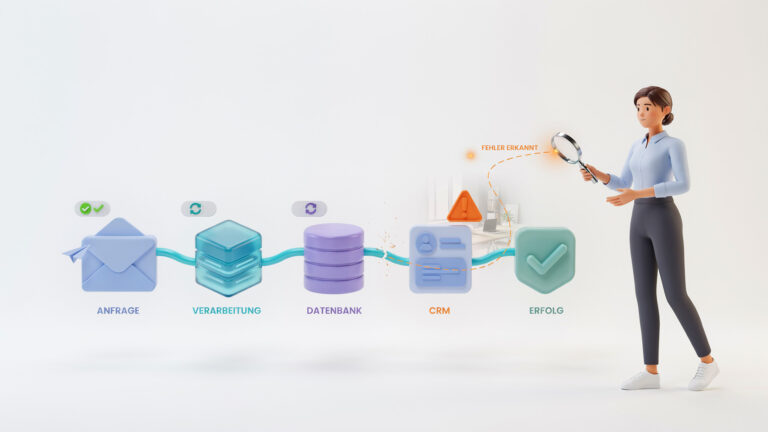 Unternehmen überwacht automatisierten Workflow und erkennt einen Prozessfehler