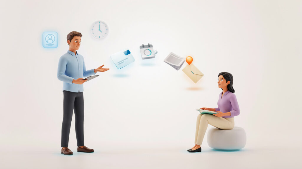 B2B-Vertrieb begleitet einen interessierten Lead bis zur Kaufbereitschaft