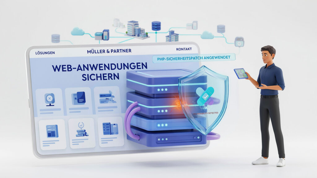 Prüfung von Websites Servern und Unternehmenssystemen auf die PHP2Shell-Sicherheitslücke